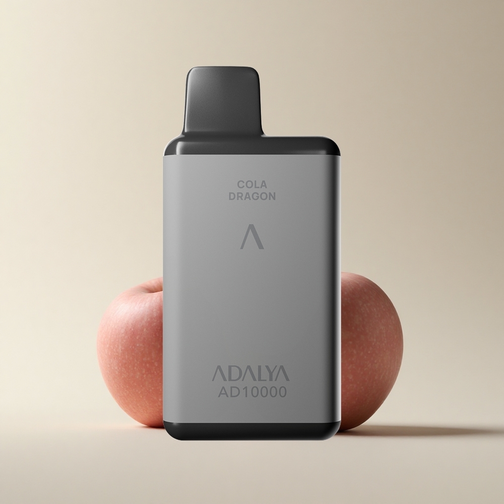 Adalya AD 10000 Puffs Die Zwei Äpfel - Aluminiumröhre mit USB-C