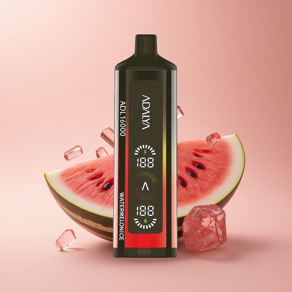 Adalya ADL 16000 PRO Puffs Wassermelonen-Eis Stahlrohr Digital