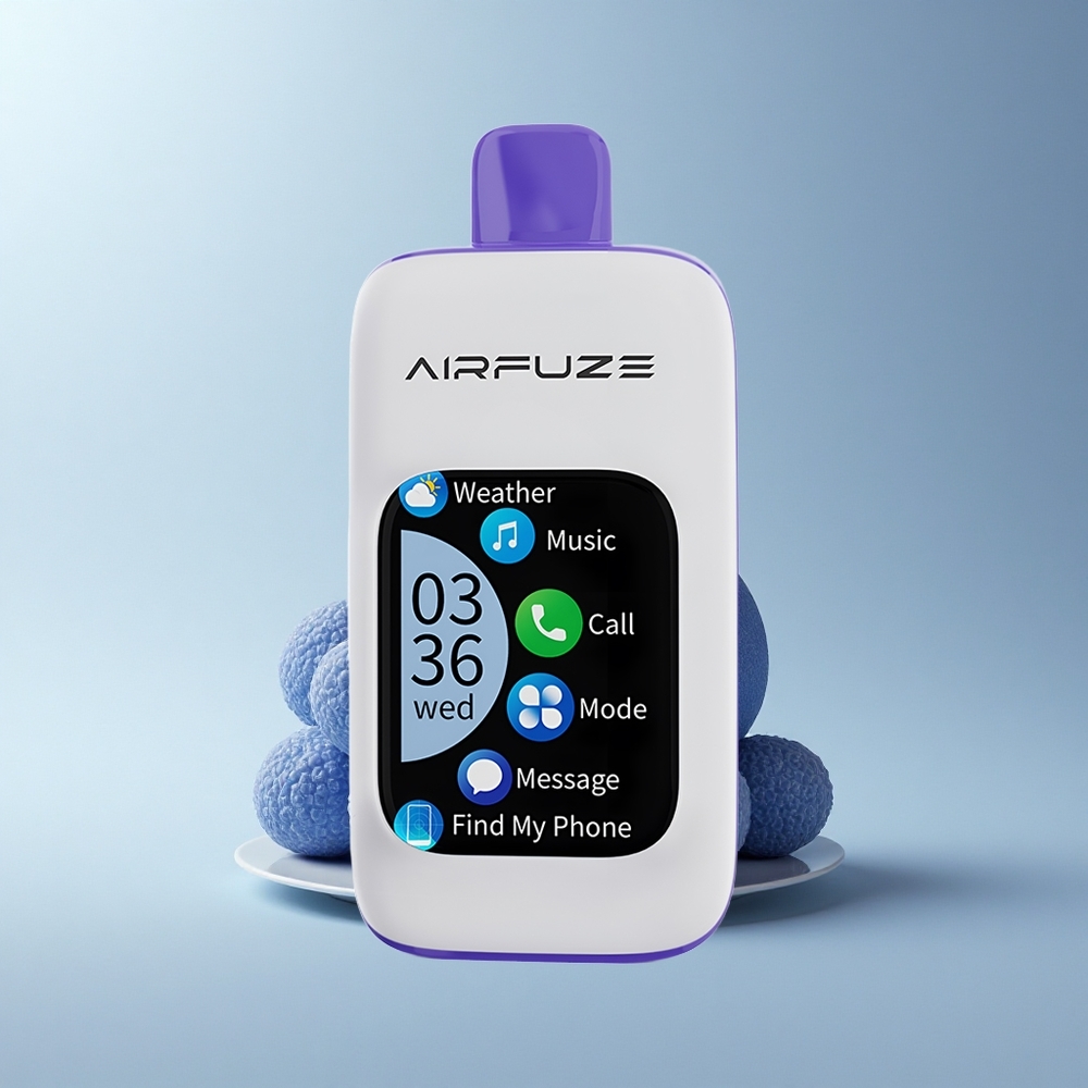 AirFuze Smart 30000 Puffs Blaue Himbeere Eis 900mAh Typ-C