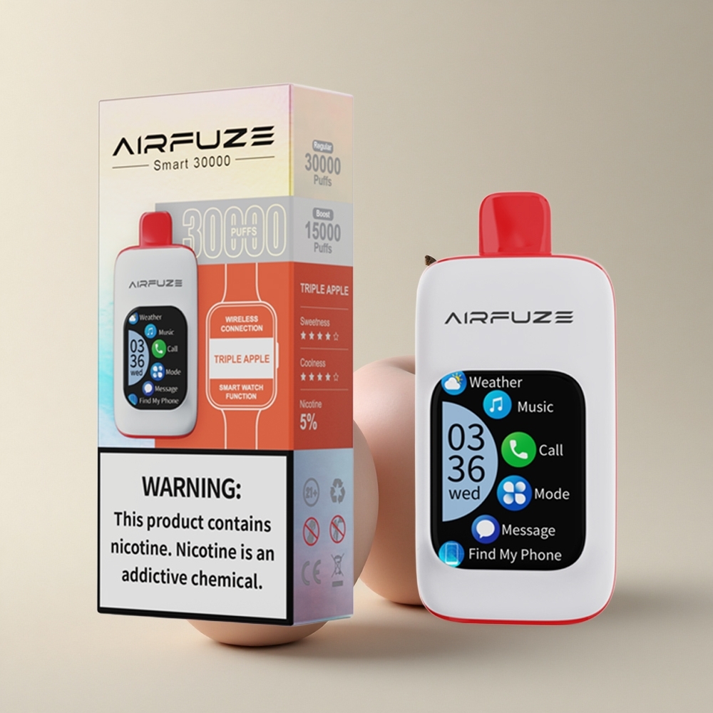 AirFuze Smart 30000 Puffs Dreifach Apfel Smart 900mAh Typ-C