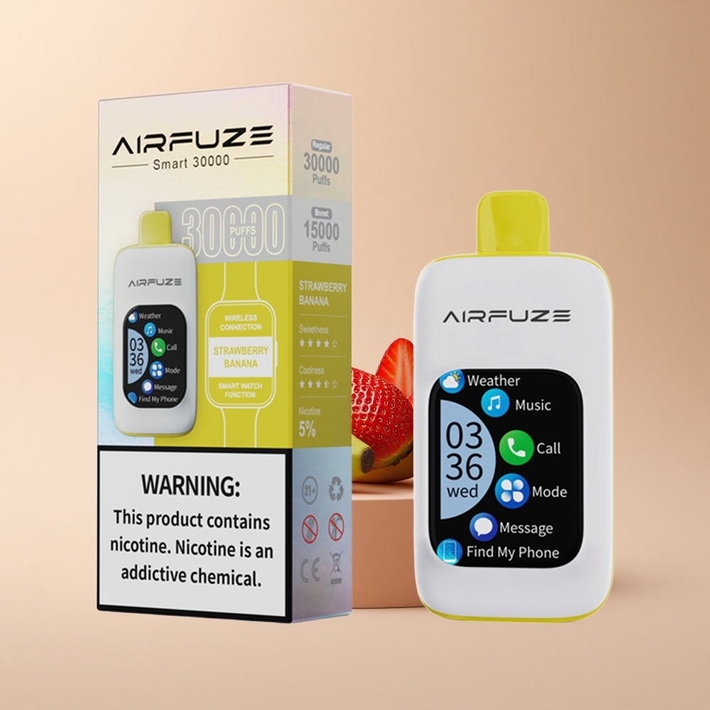 AirFuze Smart 30000 Puffs Erdbeer-Banane 900mAh Typ-C 5