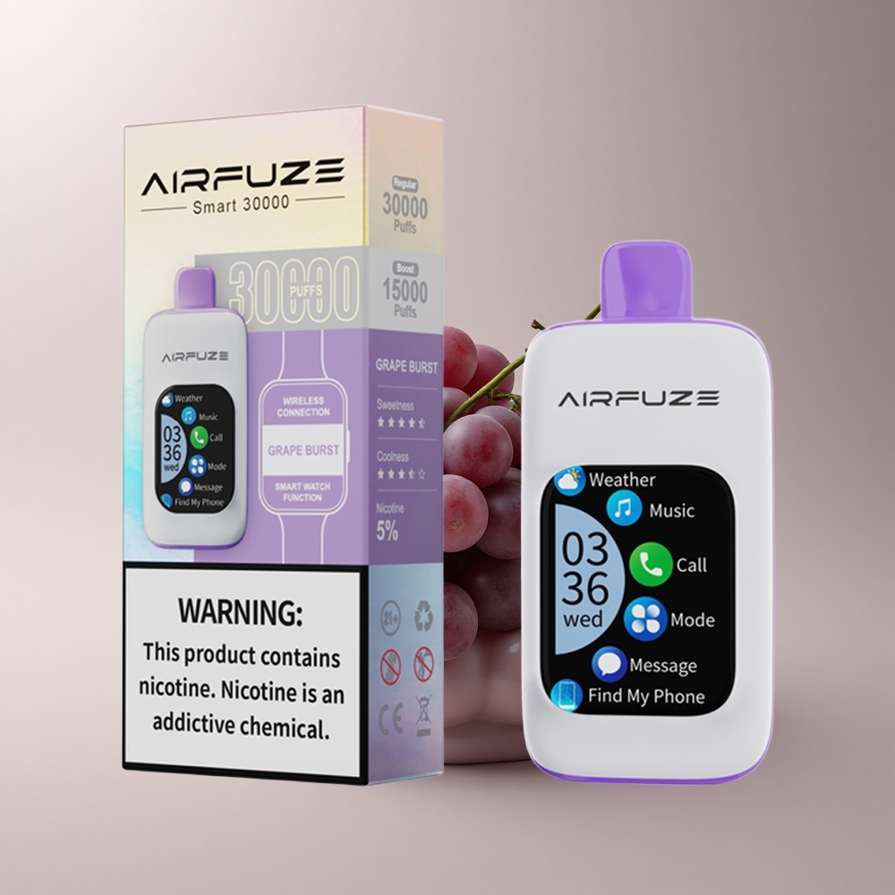 AirFuze Smart 30000 Puffs Traubensaft-Explosion 900mAh Typ-C