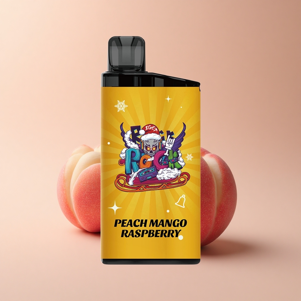 IGET Bar 3500 Puffs Pfirsich-Mango-Himbeere 1400 mAh Mesh Coil
