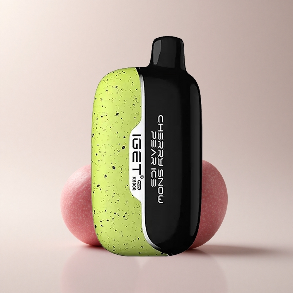 IGET Moon K5000 Puffs Kirsch-Schnee-Birne-Eis mit 135-Ohm-Mesh-Spule und 5000 Zügen