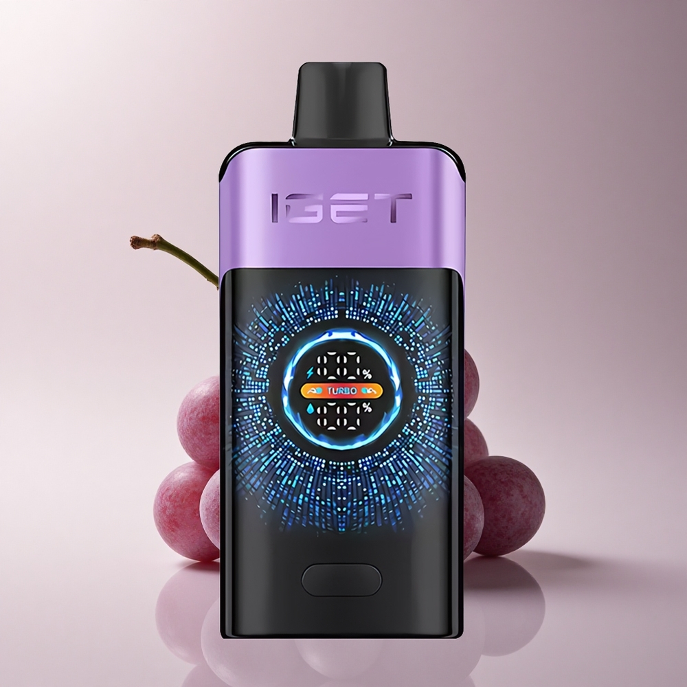 IGET ONE 12000 Puffs Trauben-Eis Dual Mesh Curved Screen