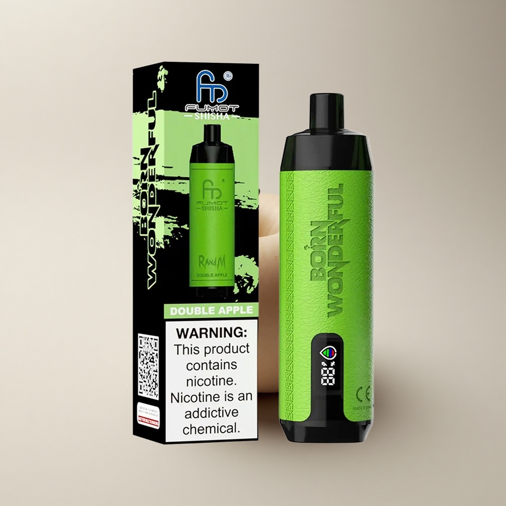 RandM Fumot Shisha 10000 Puffs Doppelapfel 18ml 850mAh Typ-C