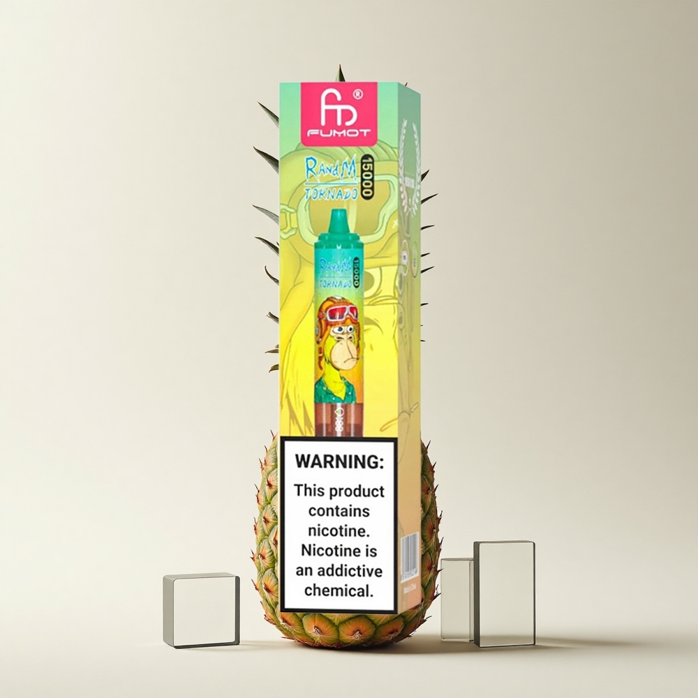 RandM Fumot Tornado 15000 Puffs Ananas-Eis 25ml Typ-C LCD
