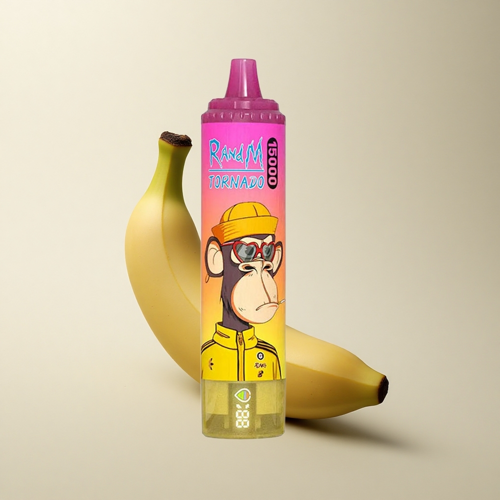 RandM Fumot Tornado 15000 Puffs Bananeneis 25ml Mesh Typ-C