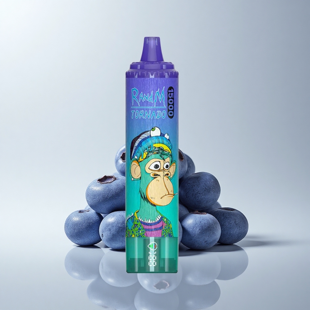RandM Fumot Tornado 15000 Puffs Blaubeer Auf Eis 25ml Mesh