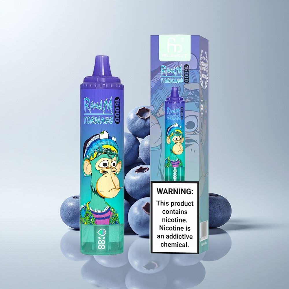 RandM Fumot Tornado 15000 Puffs Blaubeer Auf Eis 25ml Mesh