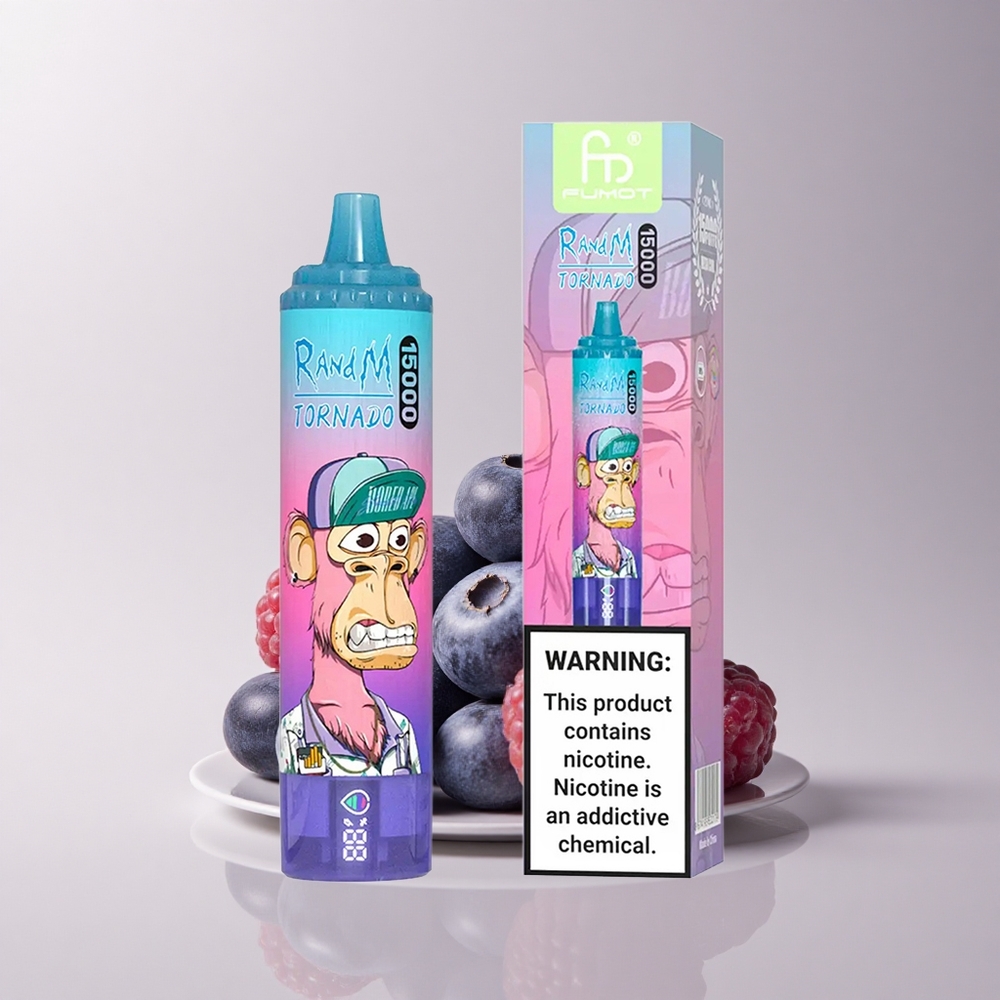 RandM Fumot Tornado 15000 Puffs Blaubeere Himbeere 25ml Mesh