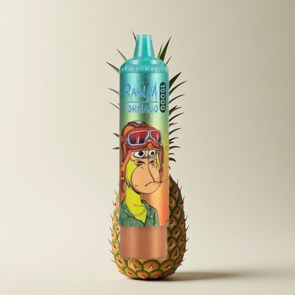 RandM Fumot Tornado 15000 Puffs Gekühlte Ananas Mesh Typ-C LCD