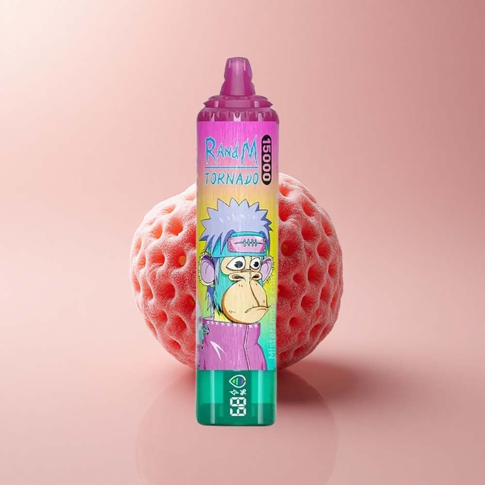 RandM Fumot Tornado 15000 Puffs Gekühlte Erdbeere 25ml Mesh LCD
