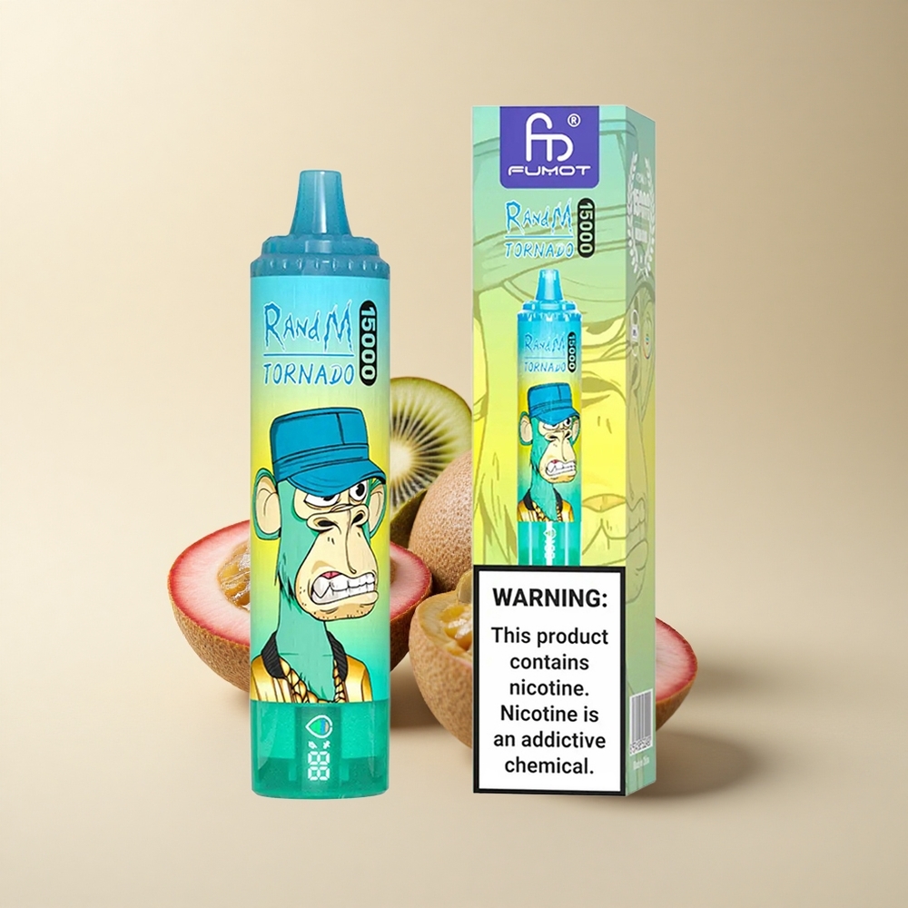 RandM Fumot Tornado 15000 Puffs Kiwi Passionsfrucht Guave 25ml Mesh Typ-C