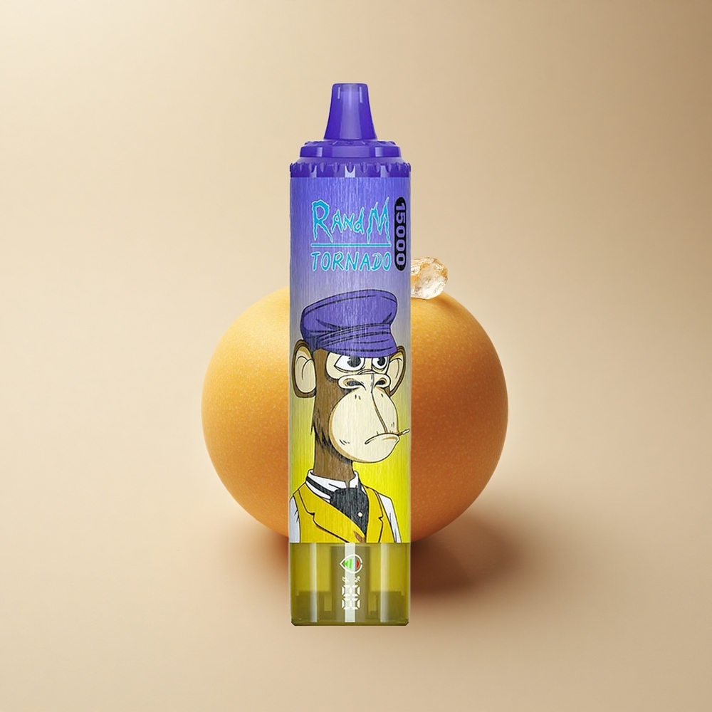 RandM Fumot Tornado 15000 Puffs Mango Auf Eis mit 25ml Flüssigkeit und Mesh Coil