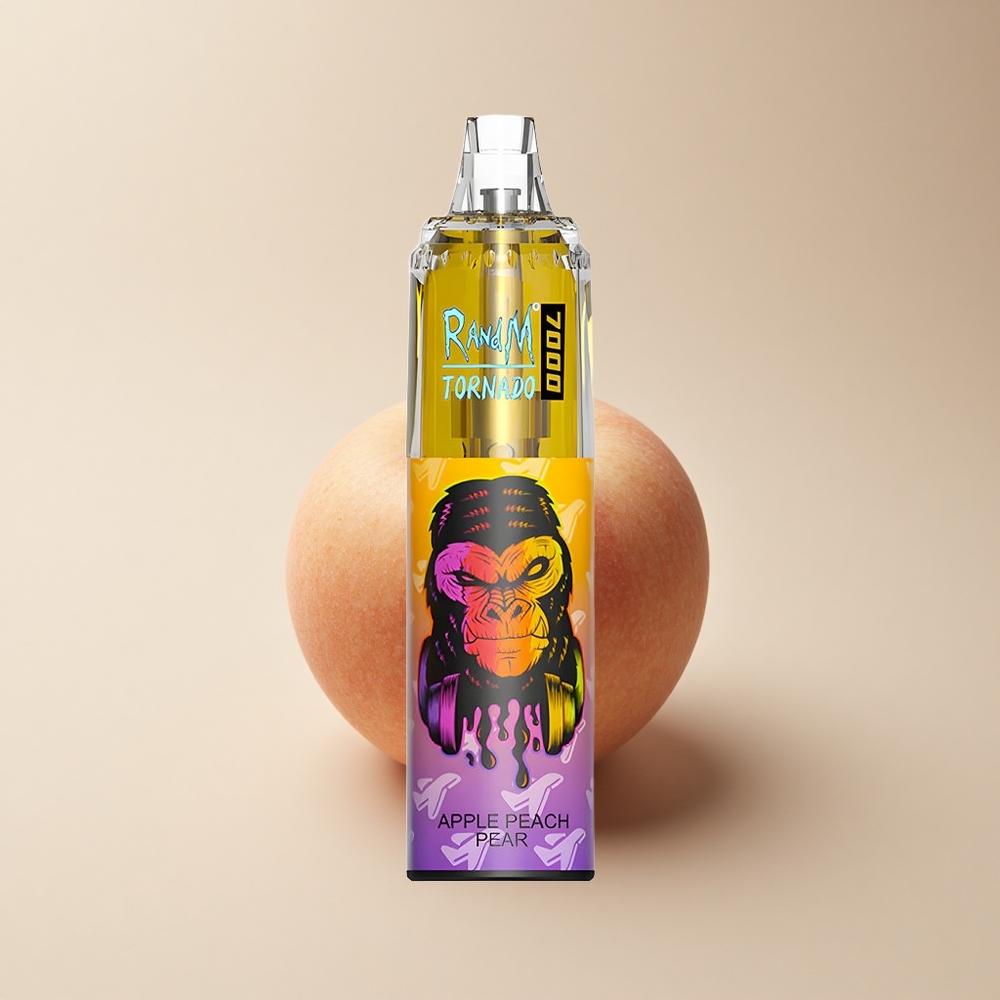 RandM Fumot Tornado 7000 Puffs Apfel Pfirsich Birne Mesh Typ-C RGB