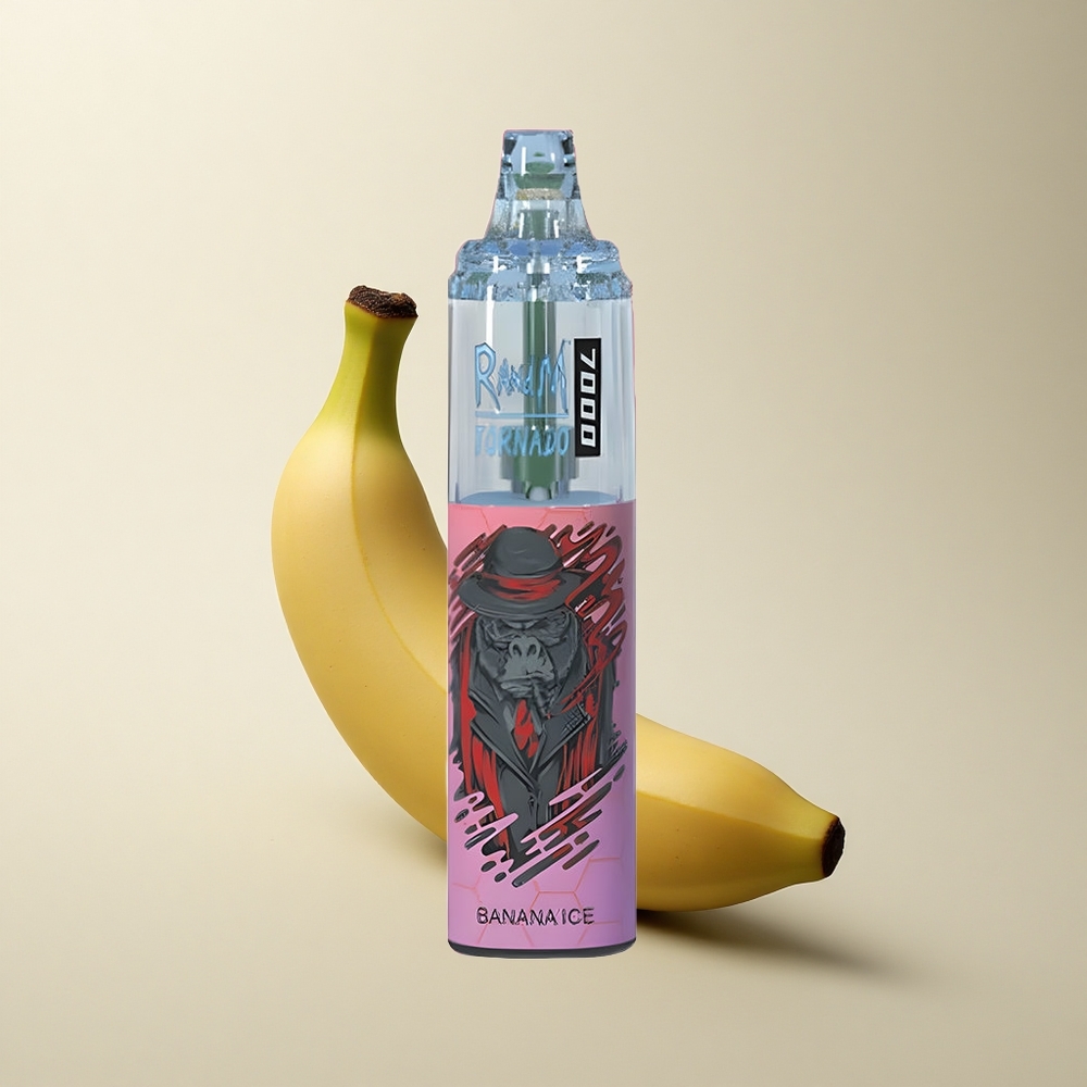 RandM Fumot Tornado 7000 Puffs Banana Eis Mesh 14ML Typ-C