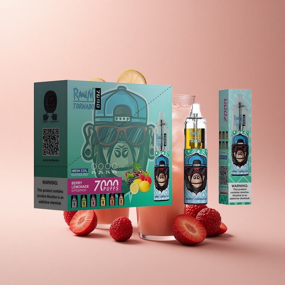 RandM Fumot Tornado 7000 Puffs Beerenlimonade Mesh 14ML Typ-C