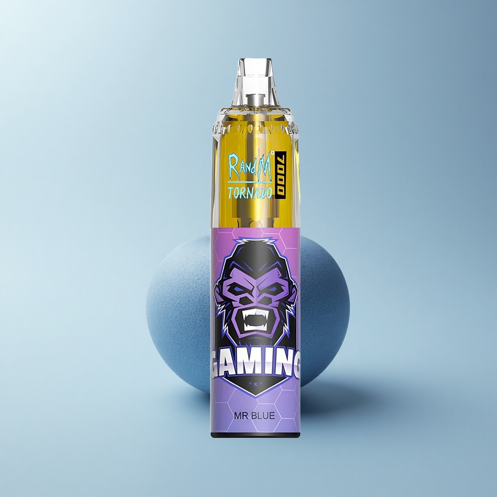 RandM Fumot Tornado 7000 Puffs Dr Blau 14 ML Mesh Typ-C RGB