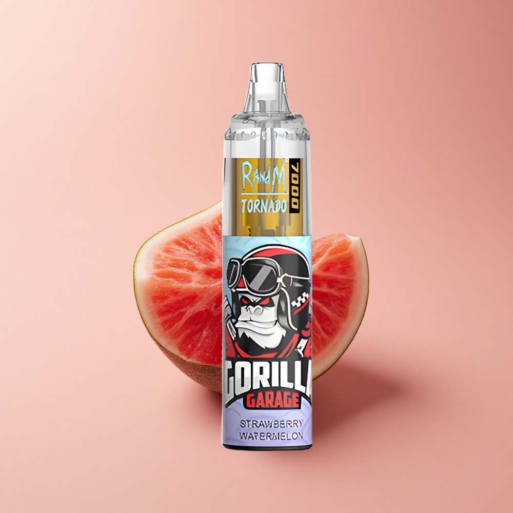 RandM Fumot Tornado 7000 Puffs Erdbeer-Wassermelone Mesh Typ-C 14ML