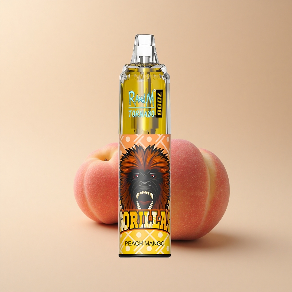 RandM Fumot Tornado 7000 Puffs Pfirsich-Mango 14ML Mesh Typ-C