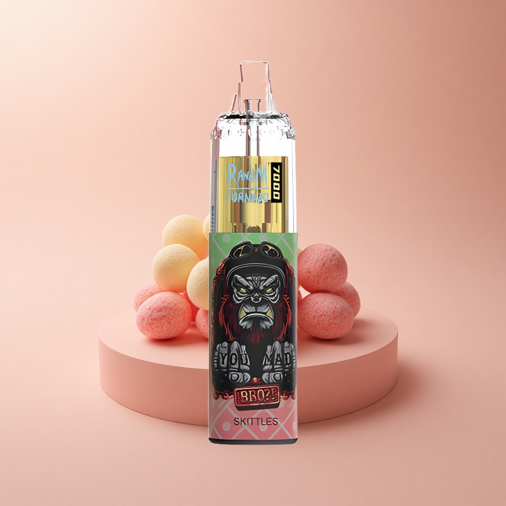 RandM Fumot Tornado 7000 Puffs Regenbogen-Mesh 14ML Typ-C