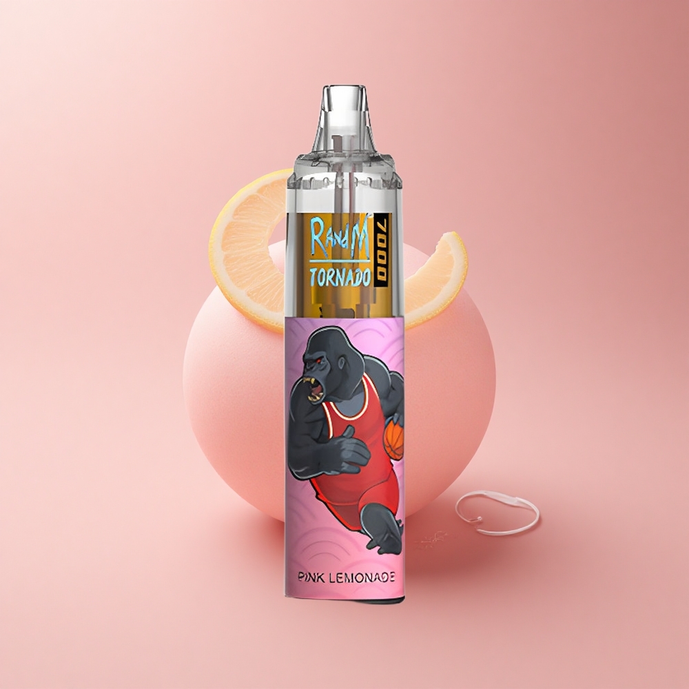 RandM Fumot Tornado 7000 Puffs Rosa Limonade Mesh 14ML Typ-C
