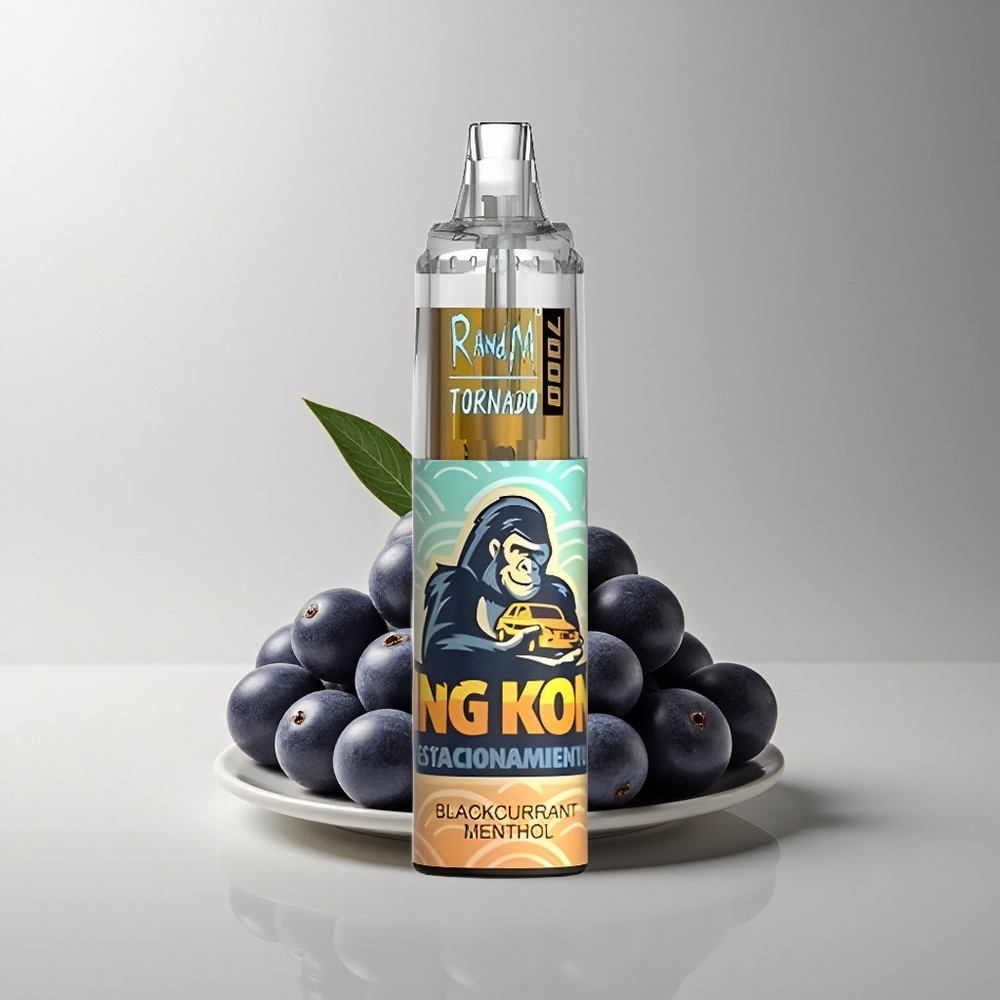 RandM Fumot Tornado 7000 Puffs Schwarzbeere Menthol 14ML Mesh Typ-C