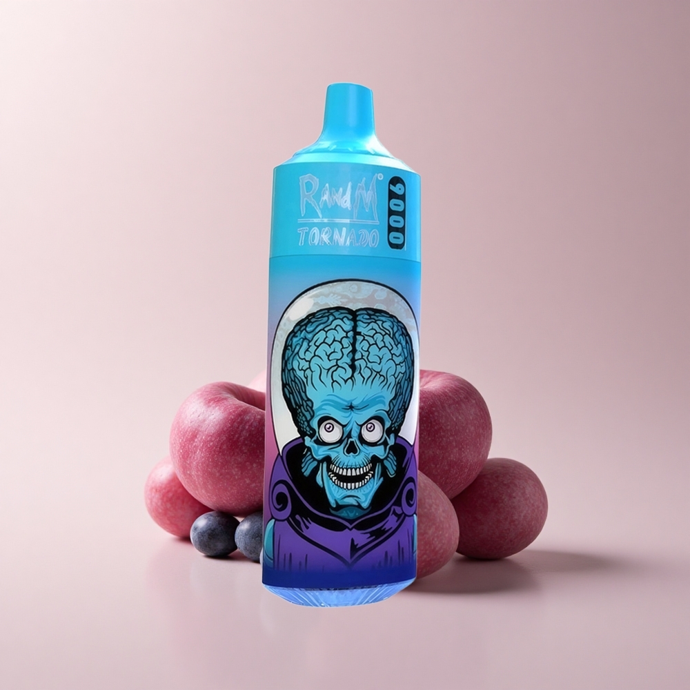 RandM Fumot Tornado 9000 Puffs Blaubeere Kirsche Preiselbeere 850 mAh 18 mL Mesh Coil