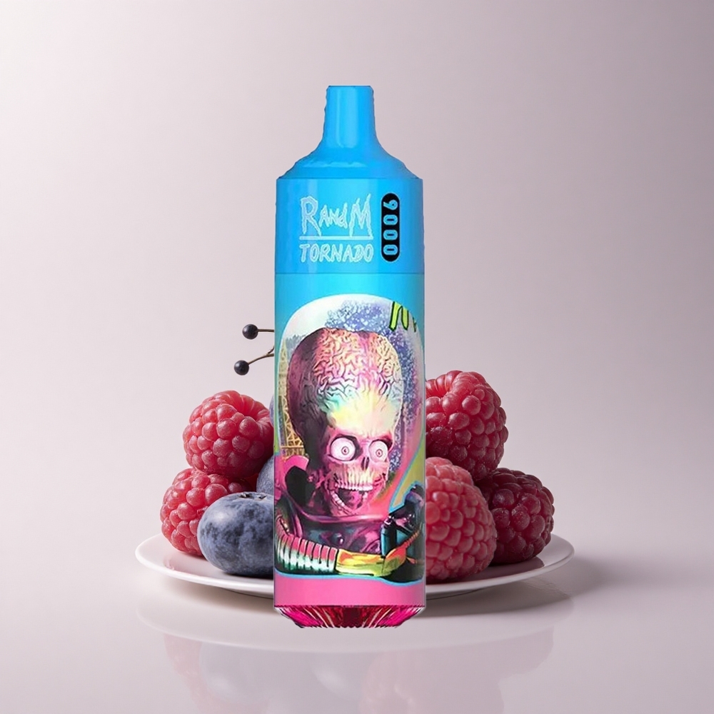 RandM Fumot Tornado 9000 Puffs Blaubeere Sauer Himbeere 18 mL Mesh RGB
