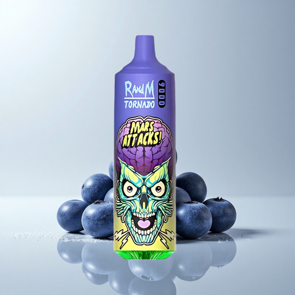 RandM Fumot Tornado 9000 Puffs Blaubeereis 850 mAh Mesh RGB