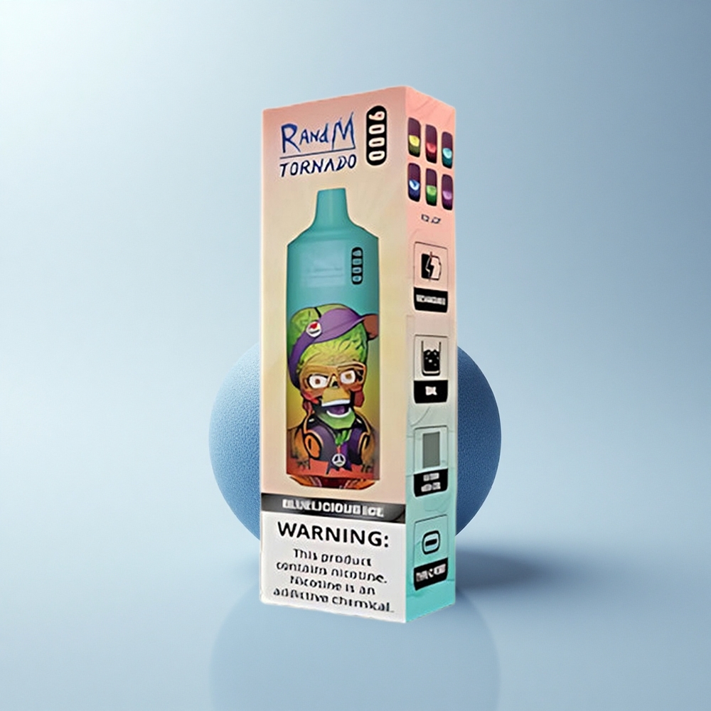 RandM Fumot Tornado 9000 Puffs Blauköstlich Eis 9000 Mesh RGB
