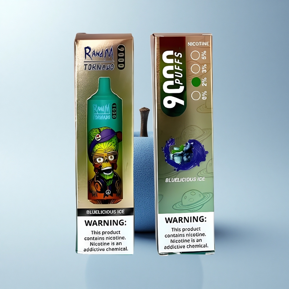 RandM Fumot Tornado 9000 Puffs Blauköstlich Eis 9000 Mesh RGB