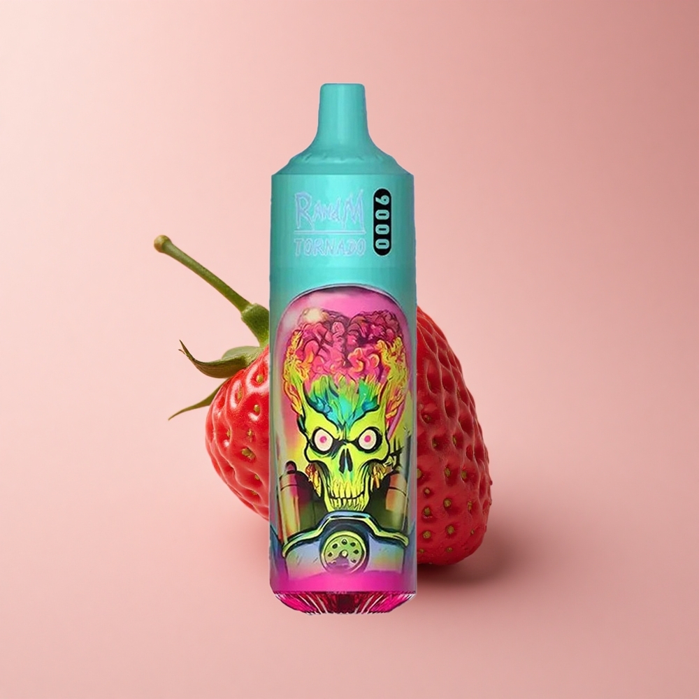 RandM Fumot Tornado 9000 Puffs Erdbeere Himbeere 18 ml Mesh RGB