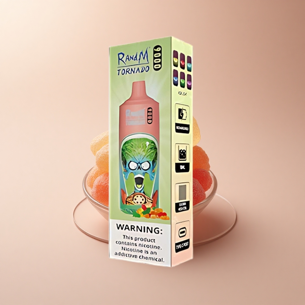 RandM Fumot Tornado 9000 Puffs Gummibär 9000 Züge 18 mL Mesh