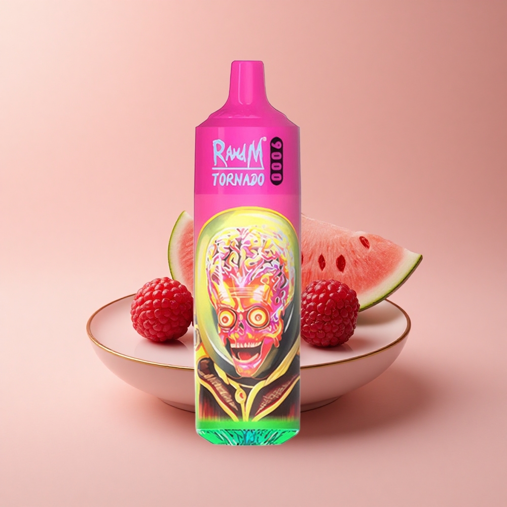 RandM Fumot Tornado 9000 Puffs Himbeer-Wassermelone 18mL Mesh RGB