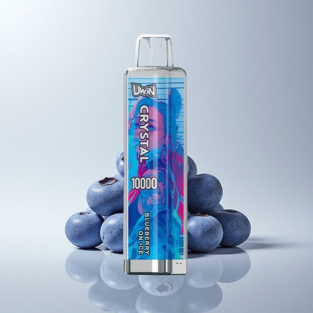 Uwin Crystal 10000 Puffs Blaubeer Auf Eis mit RGB-Licht