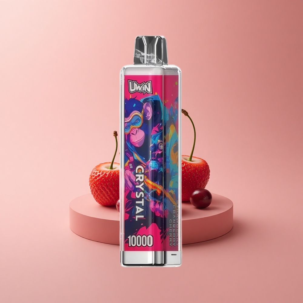 Uwin Crystal 10000 Puffs Erdbeer-Preiselbeer-Kirsche RGB mit 18ml und Typ-C