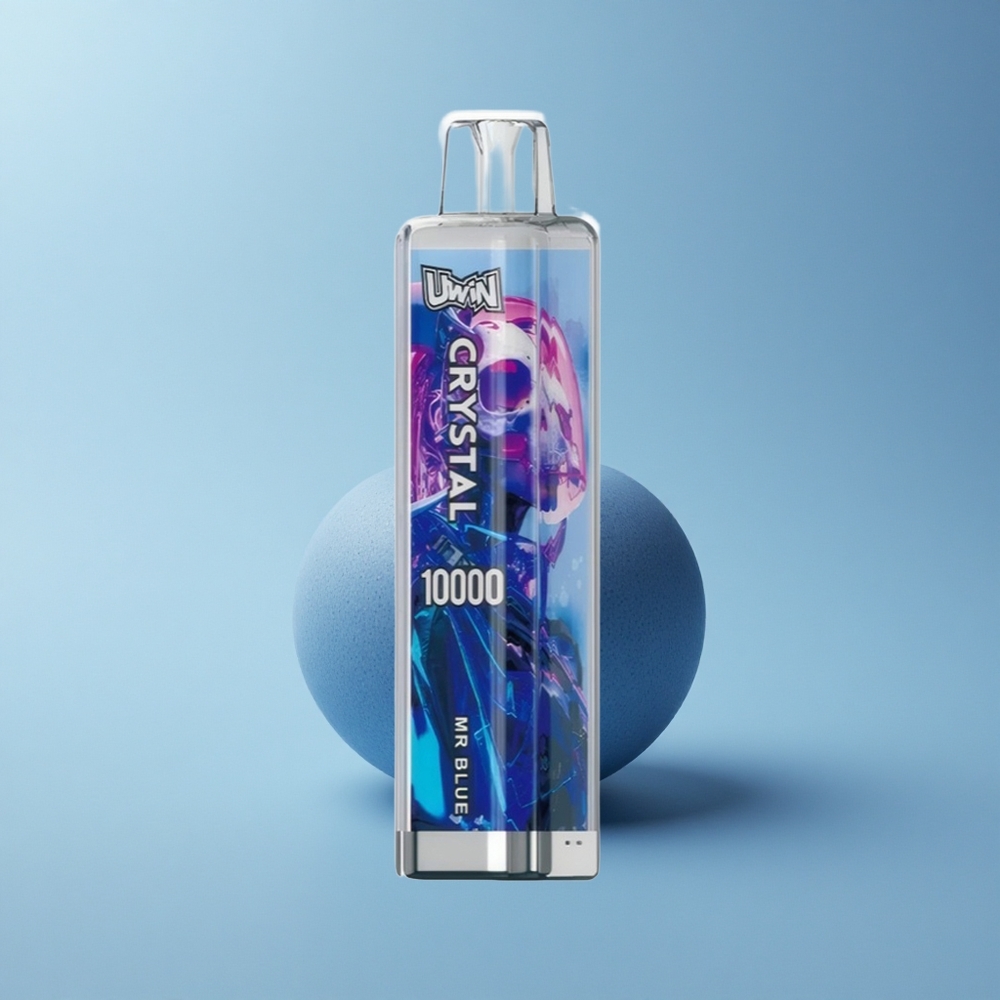 Uwin Crystal 10000 Puffs Herr Blau RGB 18ml 650mAh Typ-C