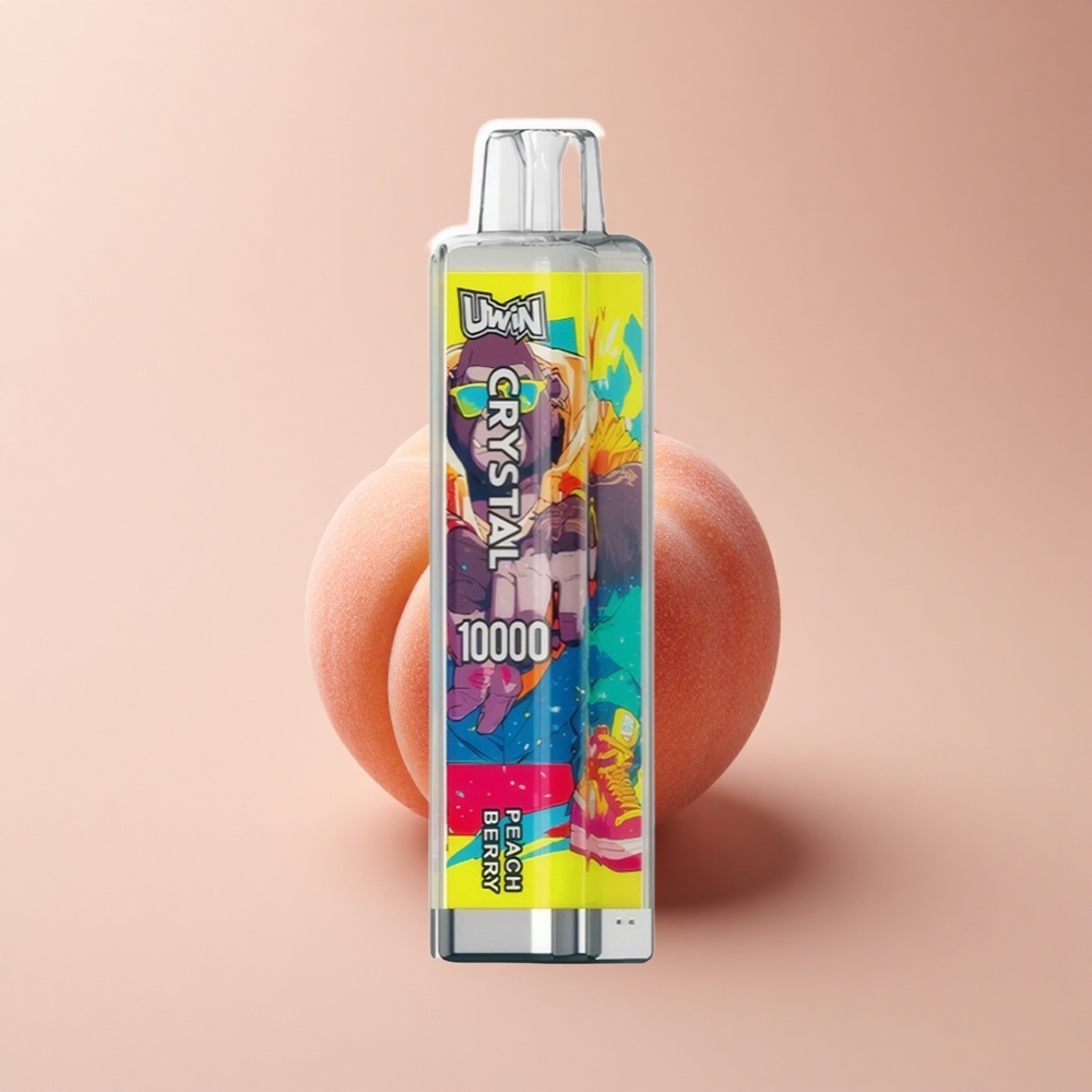 Uwin Crystal 10000 Puffs Pfirsich-Beere RGB Licht 18ml 650mAh