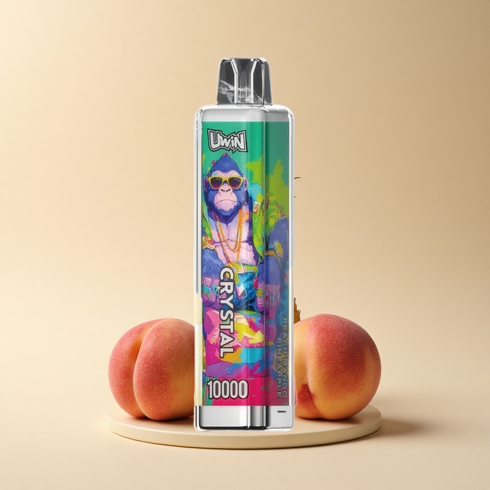 Uwin Crystal 10000 Puffs Pfirsich Mango Ananas RGB Licht