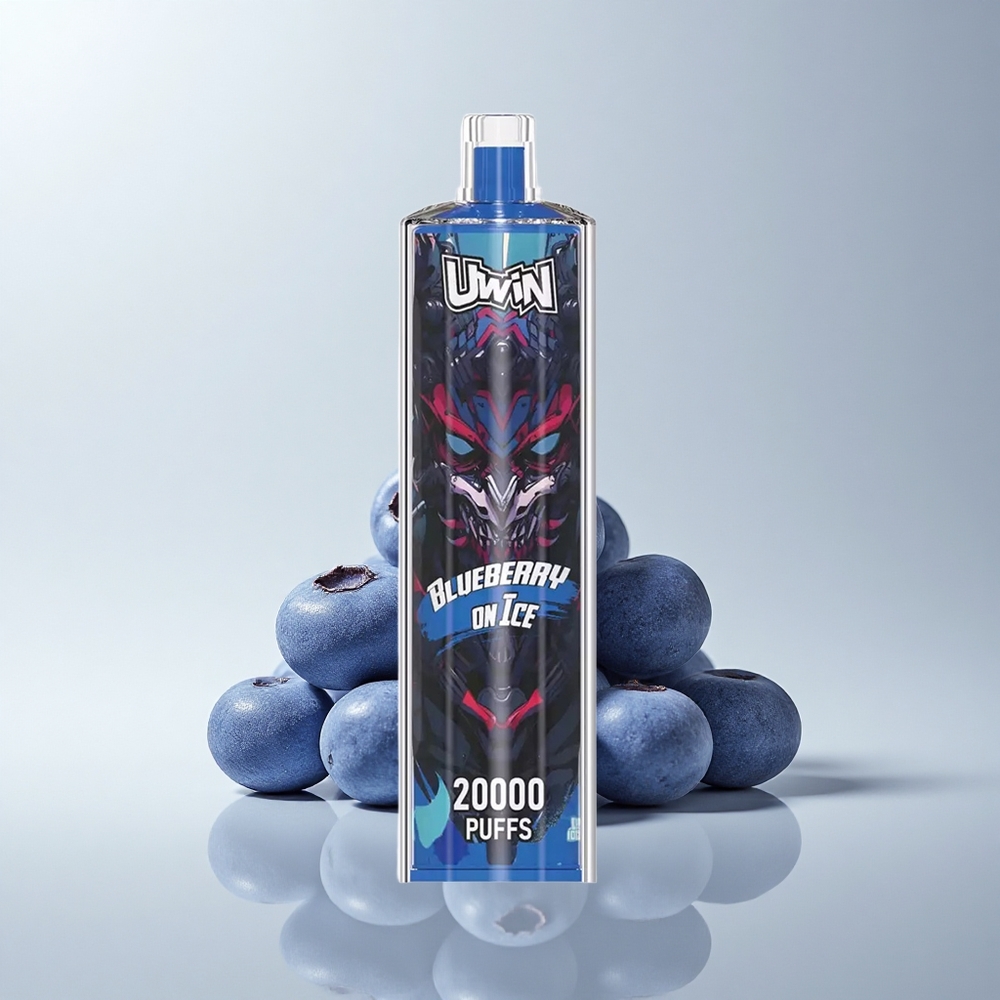 Uwin Shisha Hookah Crystal 20000 Puffs Blaubeere Auf Eis 22ml Mesh Typ-C