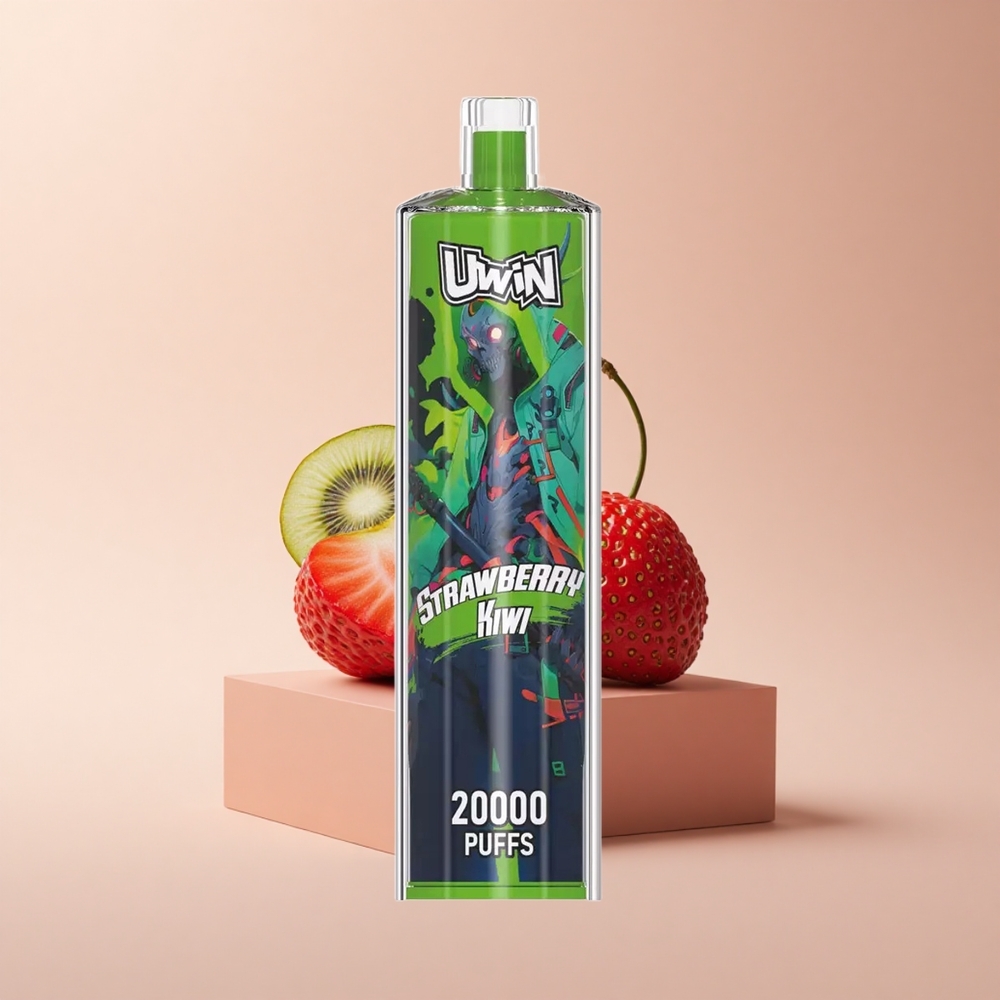 Uwin Shisha Hookah Crystal 20000 Puffs Erdbeer-Kiwi Typ-C Mesh 22ml