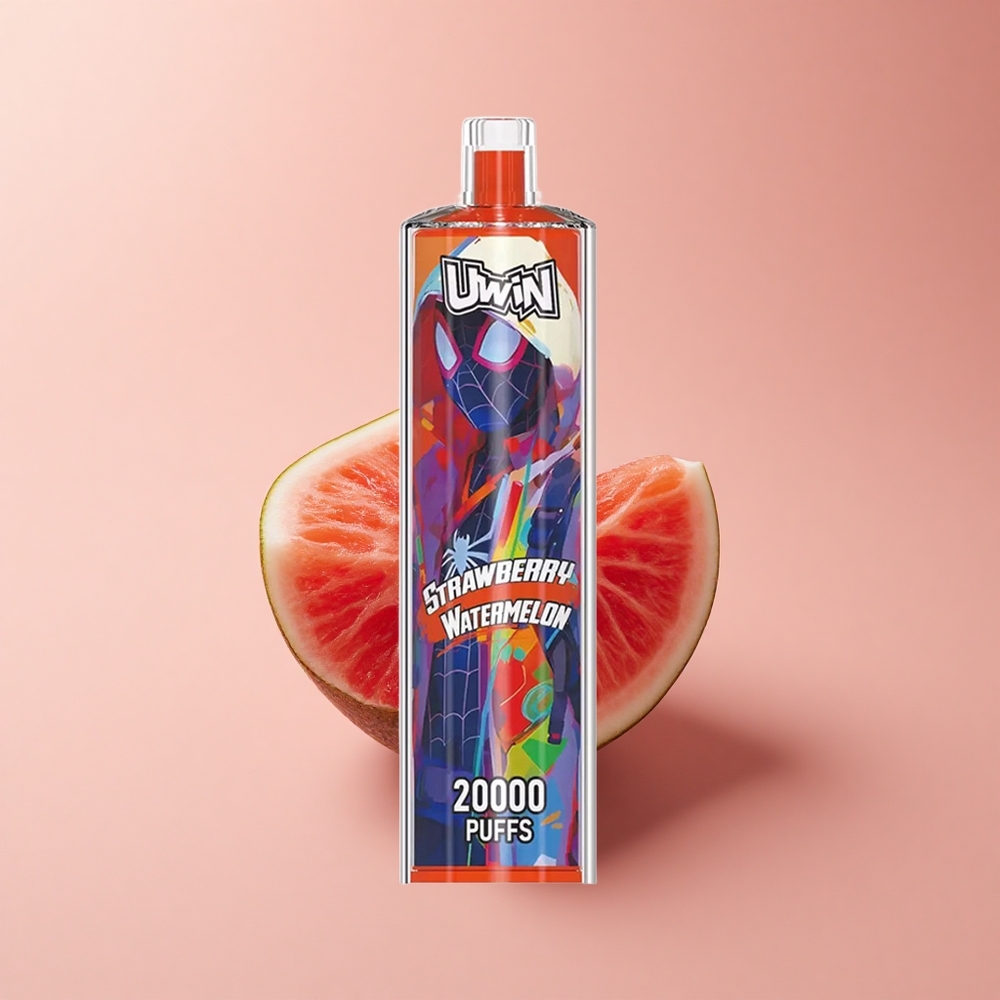 Uwin Shisha Hookah Crystal 20000 Puffs Erdbeer-Wassermelone Typ-C Mesh 22ml