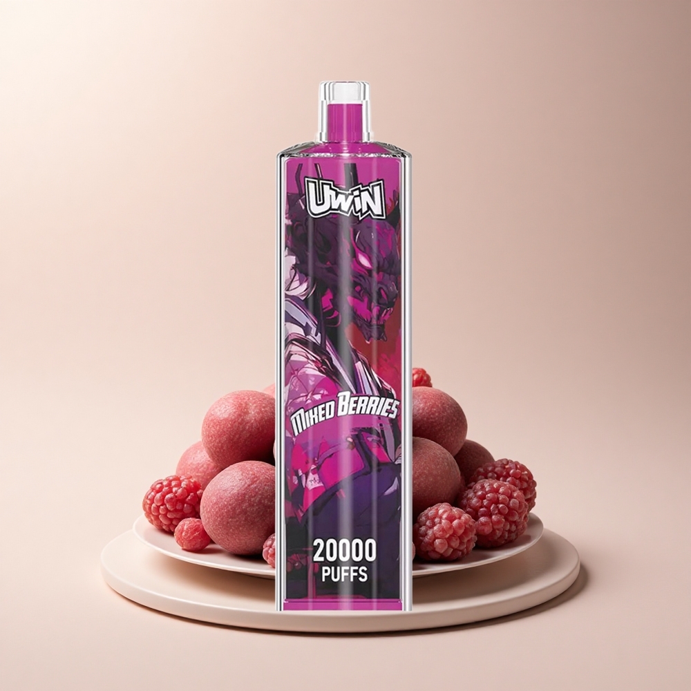 Uwin Shisha Hookah Crystal 20000 Puffs Gemischte Beeren Typ-C Mesh 22ml