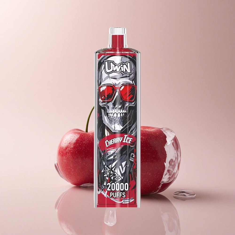 Uwin Shisha Hookah Crystal 20000 Puffs Kirsch-Eis Typ-C Mesh 22ml