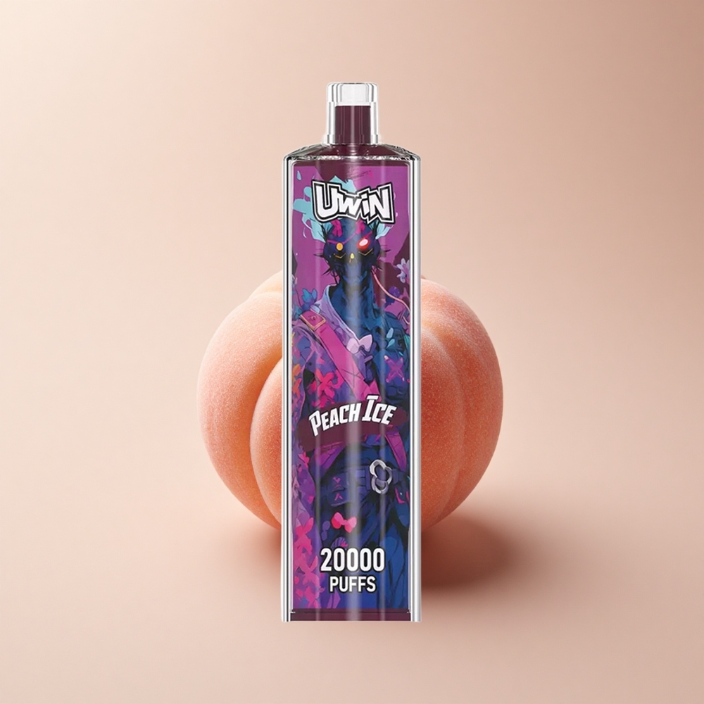 Uwin Shisha Hookah Crystal 20000 Puffs Pfirsich Eis Typ-C Mesh