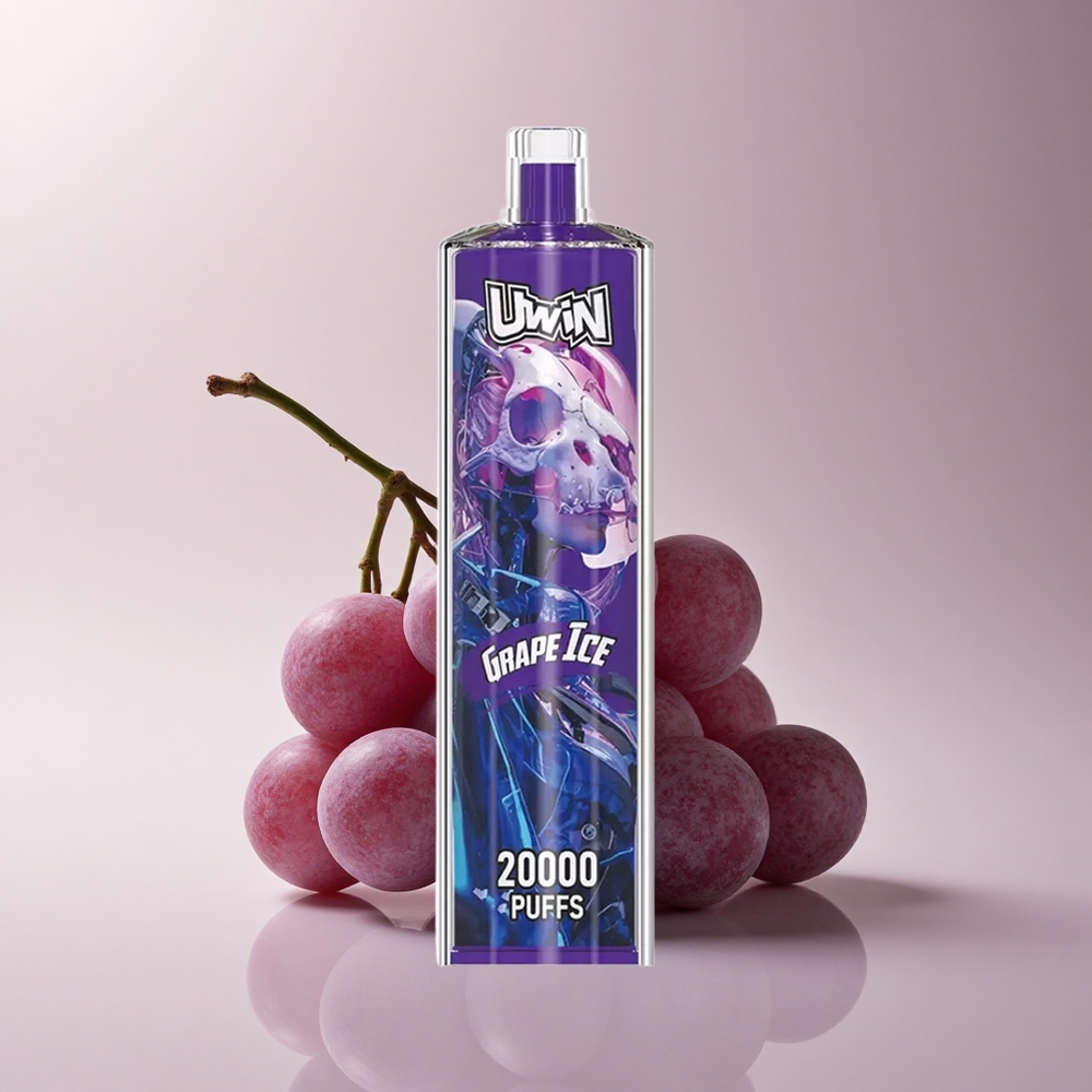 Uwin Shisha Hookah Crystal 20000 Puffs Trauben-Eis Mesh Typ-C 22ml