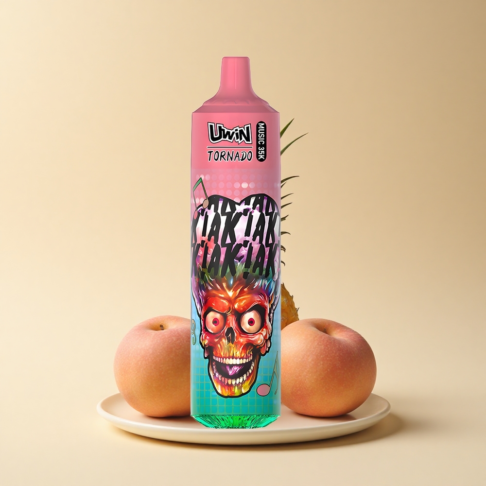 Uwin Tornado 35K Music Puffs Pfirsich-Mango-Ananas mit Typ-C und 600mAh