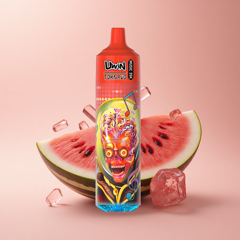 Uwin Tornado 35K Music Puffs Wassermelone-Eis Typ-C 600mAh Mesh